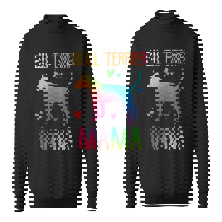 Bull Terrier Mamá Colorido Piel Madre Ama Perros Camisa de entrenamiento