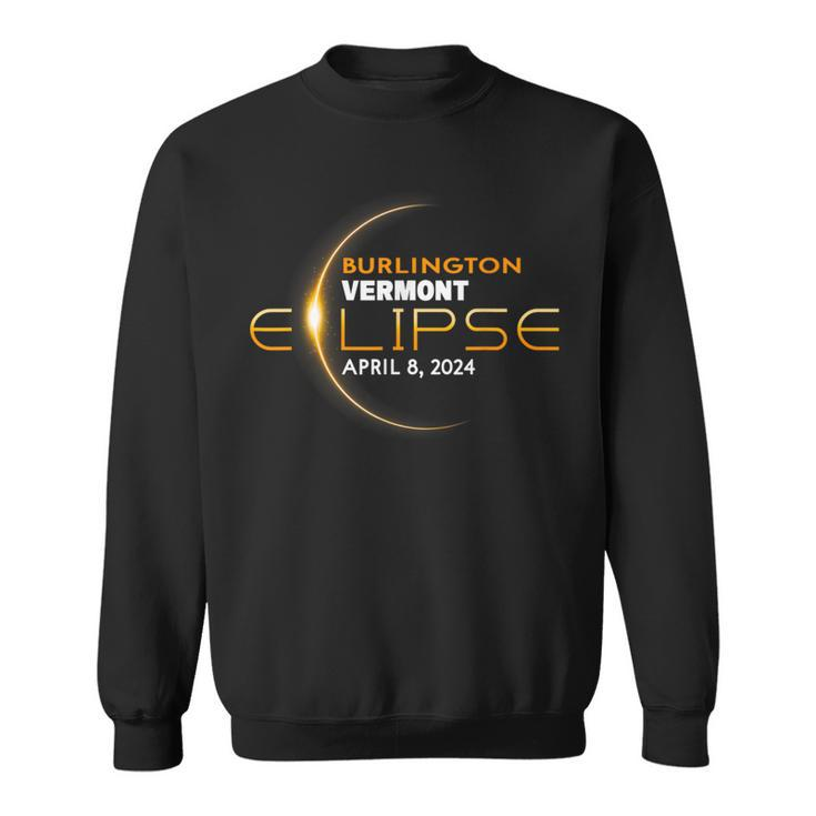 Burlington Vermont Total Solar Eclipse 2024 Sweatshirt