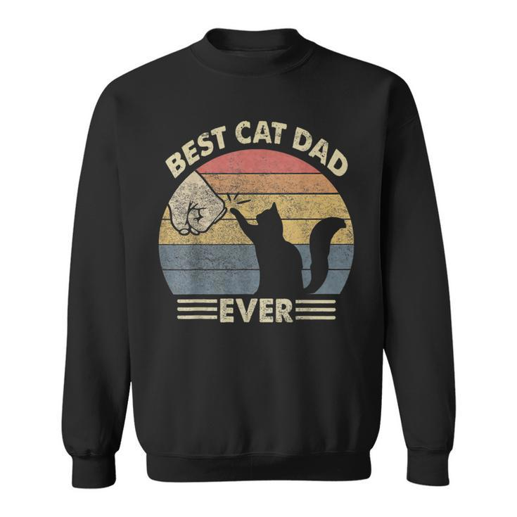 Ca Best Cat Dad Ever Daddy For Fathers Day Sweatshirt