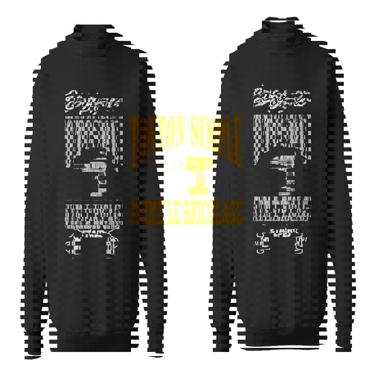 Cadeau Pour Un Tonton Bricoleur Apéro Bière Bricolage Humour Sweater e