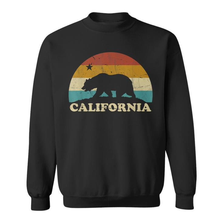 California Retro Vintage Bear Flag 70S Sweatshirt