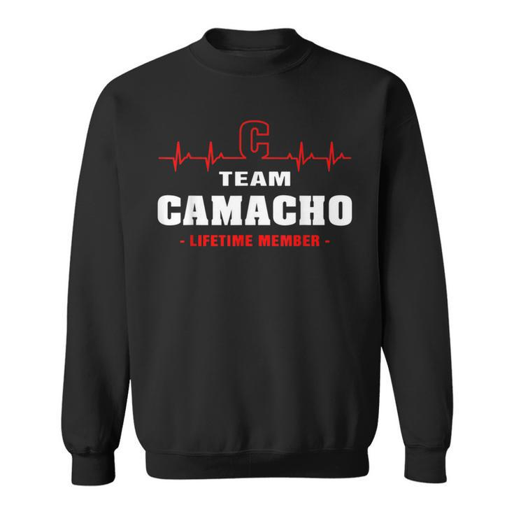 Camacho Surname Family Name Team Camacho Lifetime Member Sweatshirt
