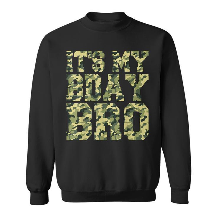 Camouflage Birthday Military Soldier Bday Celebration Sweatshirt