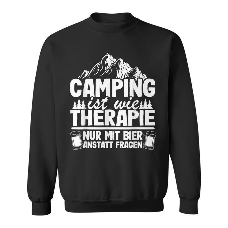 Camping Bier Spruch Wohnwagen Papa Opa Hobbycamper Camper Sweatshirt