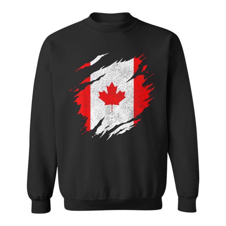 Canada Canadian Flag Vintage Sweatshirt