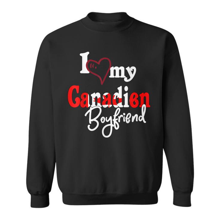 Canada I Love Canadien Boyfriend Couple Matching Sweatshirt