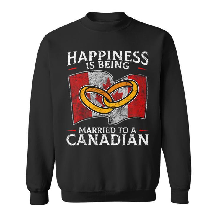 Canada Marriage Canadian Married Flag Wedded Culture Flag Sweatshirt