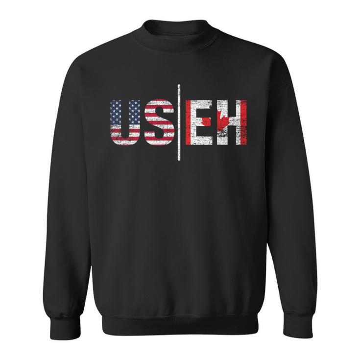 Canadian Pride American Usa Flag Useh Canada Sweatshirt