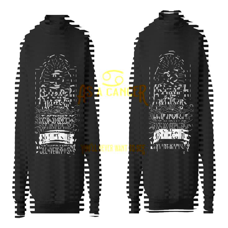 Cancer I Have Side Zodiac Astrologique Horoscope Sweater e