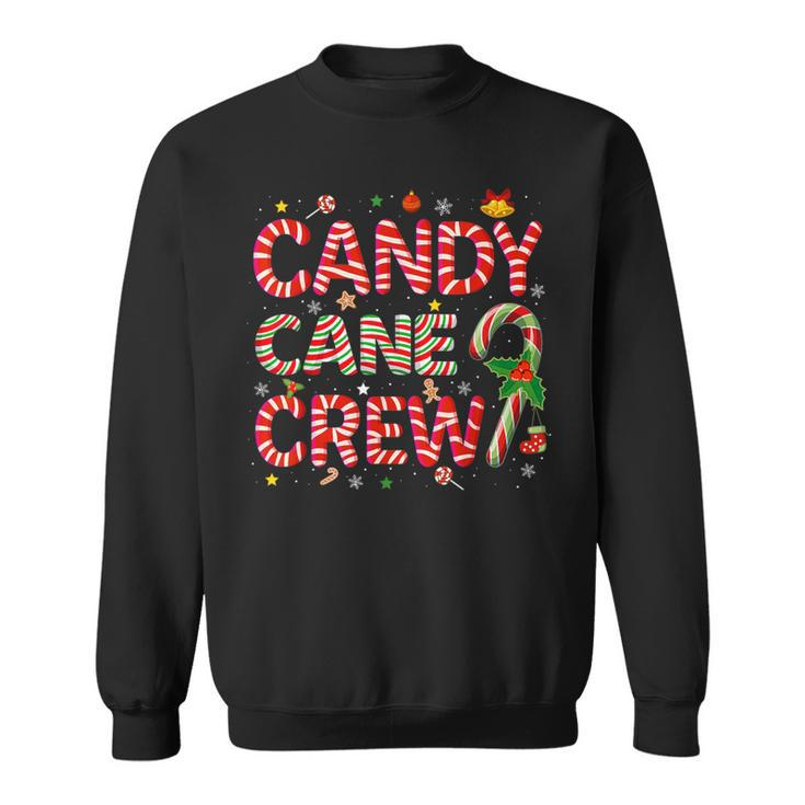 Candy Cane Crew Christmas Candy Lover Xmas Pajamas Sweatshirt