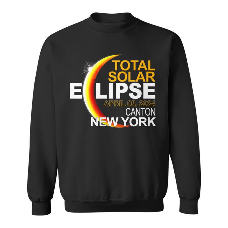 Canton New York Total Solar Eclipse April 8 2024 Sweatshirt