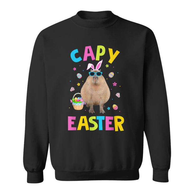 Capy Easter Capybara Animals Boys Girls Easter Day Sweatshirt