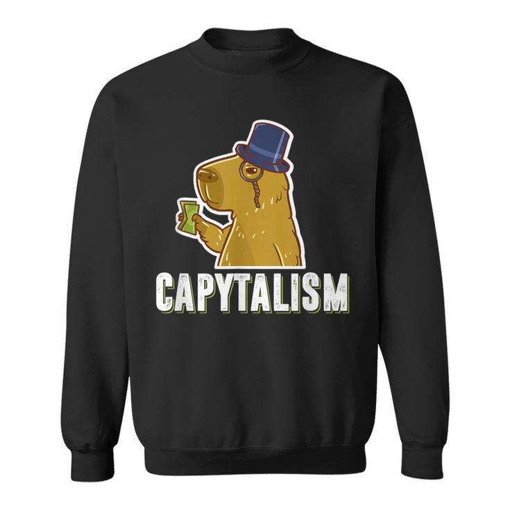 Capybara Capytalism Capitalism Capybara Sweatshirt