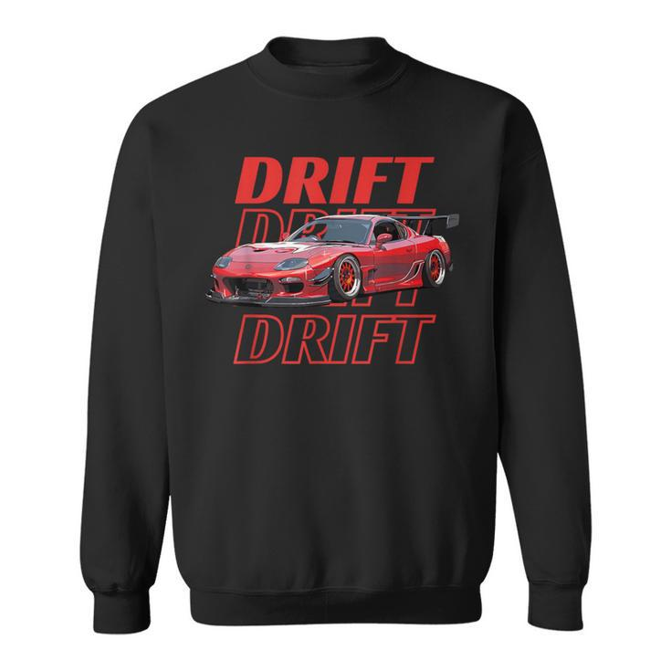 Car Street Drift Rx7 Jdm Streetwear Car Lover Present Sweatshirt