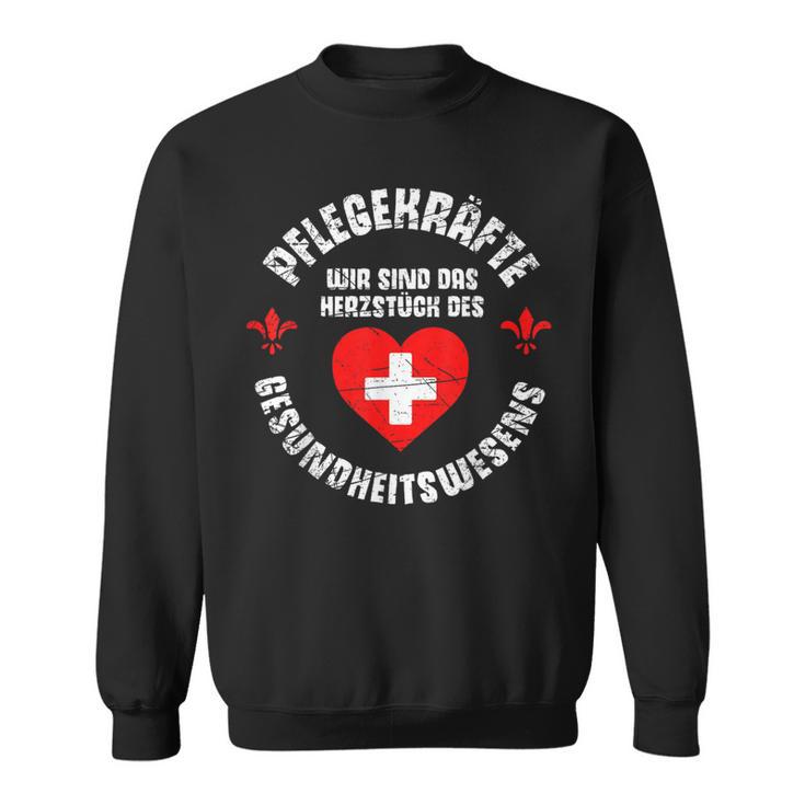 Care Care Care Heart Slogan Idea Sweatshirt