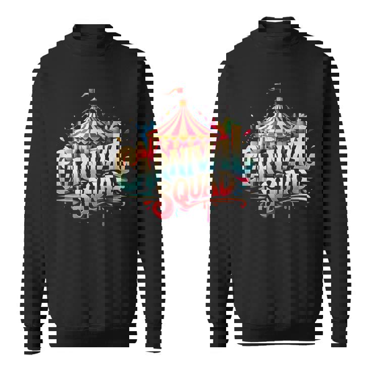 Carnival Staff Circus Event Vintage Retro Circus Matching Sweatshirt