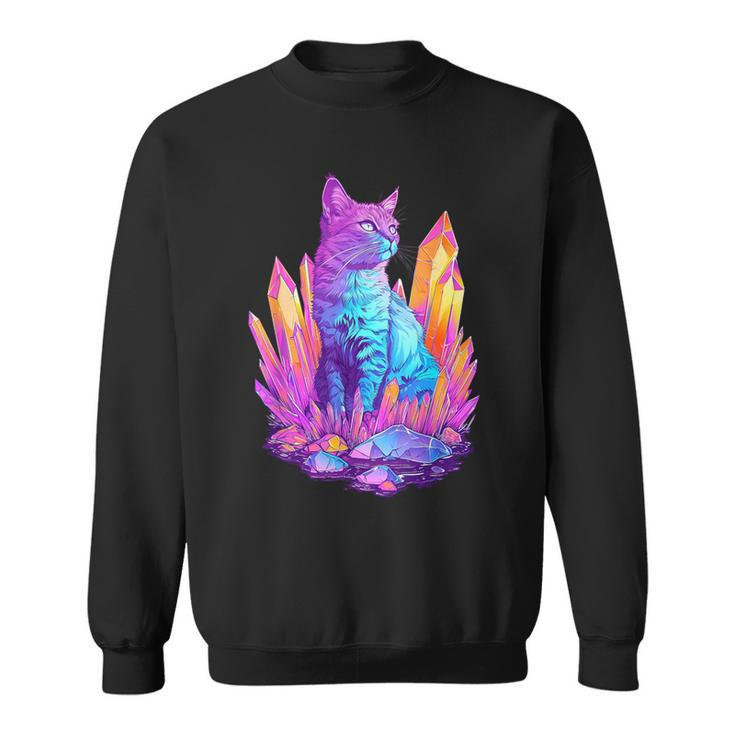 Cat With Crystals Sweatshirt