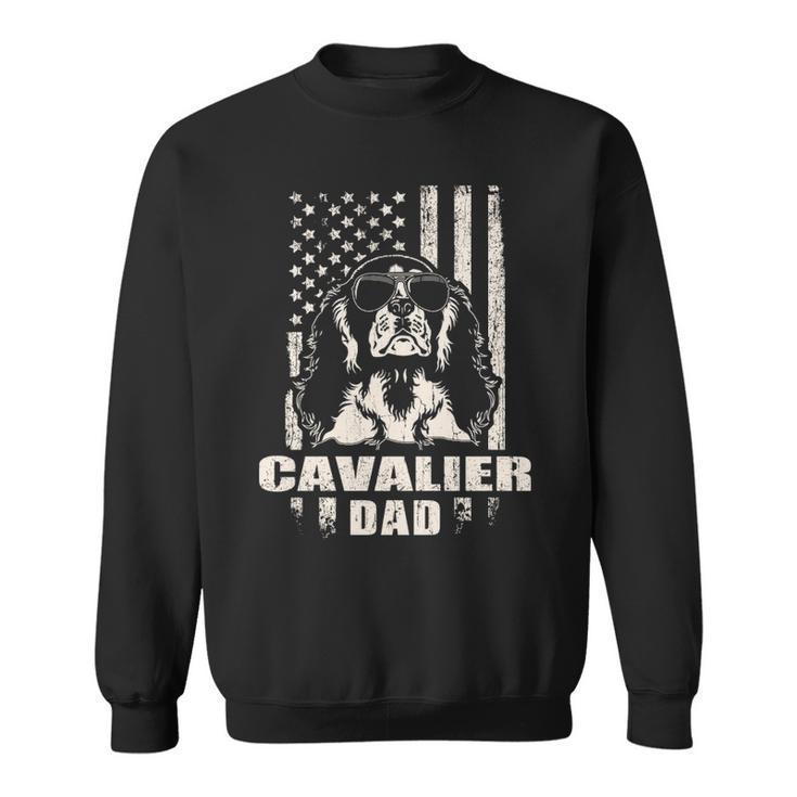 Cavalier Dad Cool Vintage Retro Proud American Sweatshirt