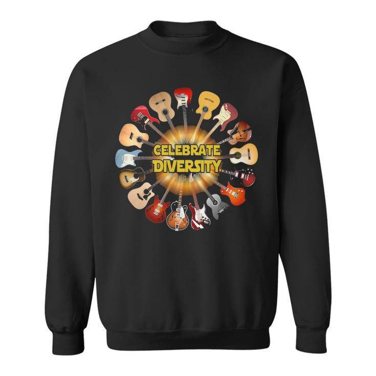 Celebrate Diversity Guitar Sweatshirt