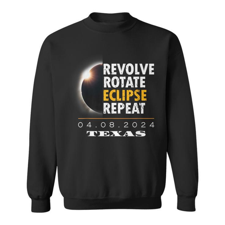 Celestial Wonder 2024 Texas Eclipse Astronomical Event Sweatshirt