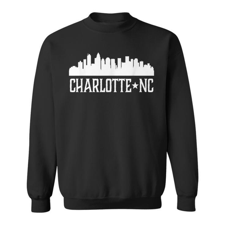 Charlotte Nc North Carolina Cities Skyline Silhouett Sweatshirt