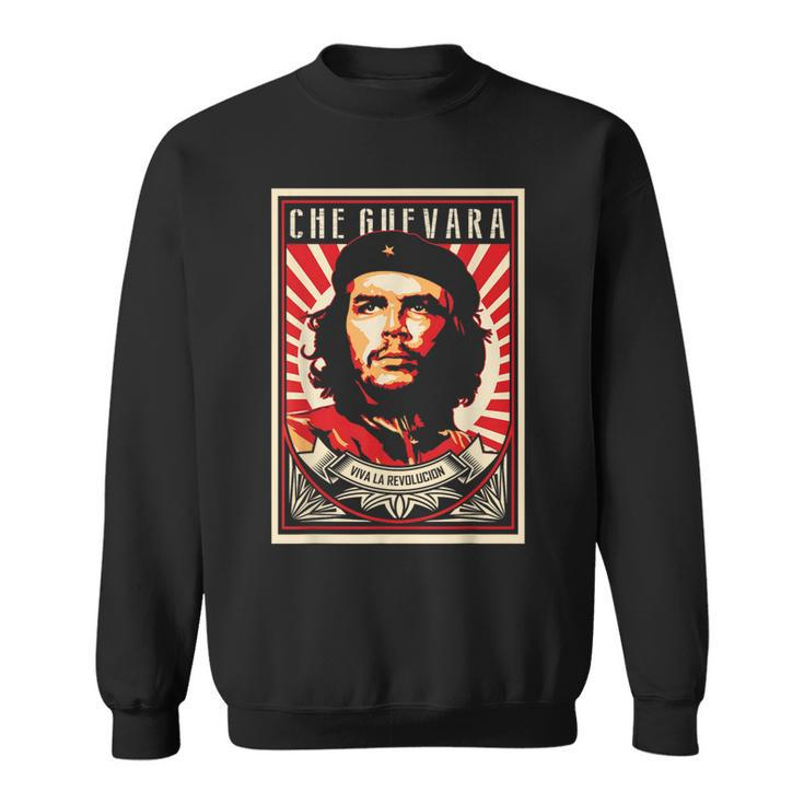 Che Guevara Viva La Revolucion Retro Vintage Style Sweatshirt
