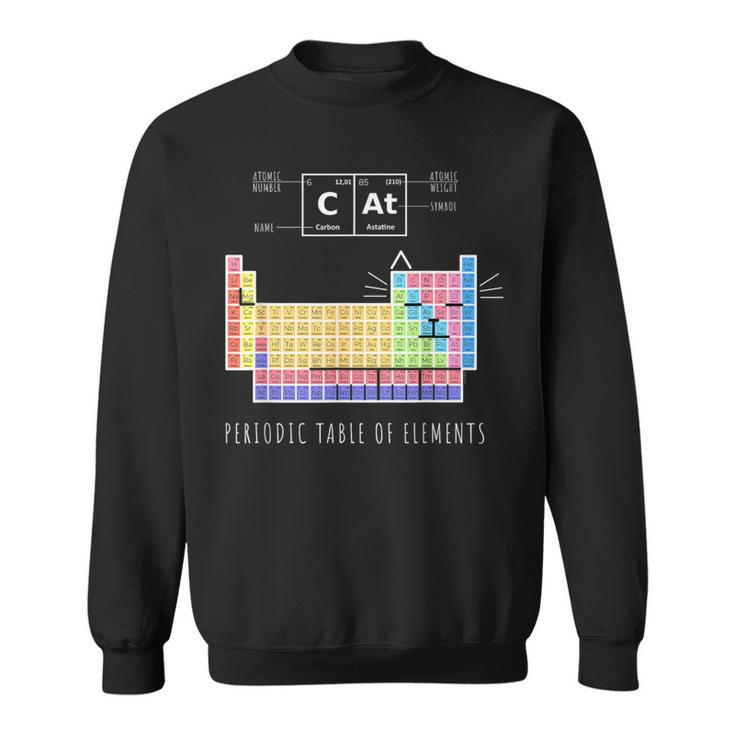 Chemistry Cat Periodic Table Of Elements Sweatshirt