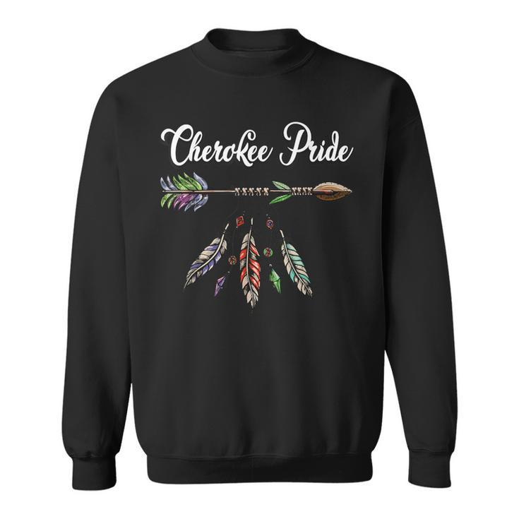 Cherokee Pride Feathers Native American Sweatshirt