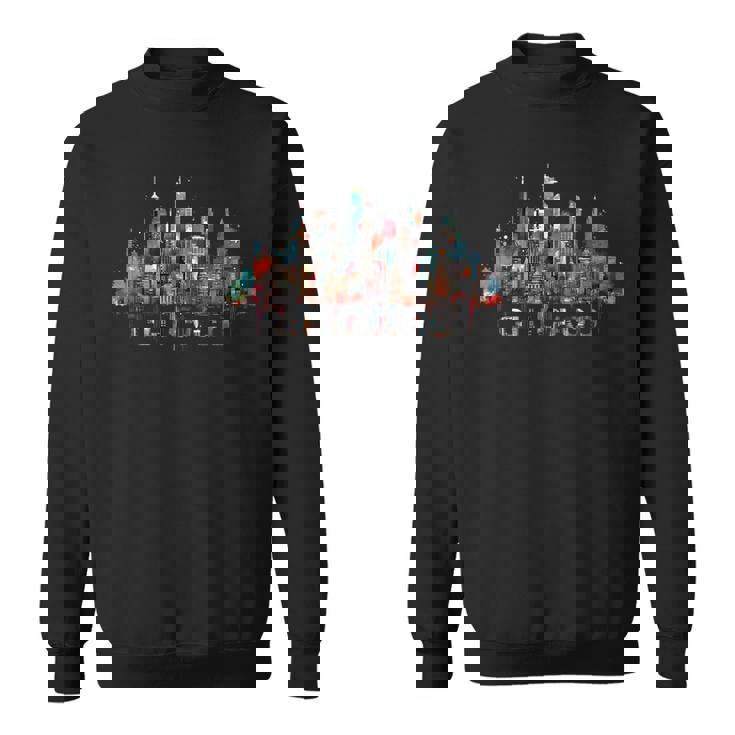 Chicago City Downtown Skyline Sweatshirt