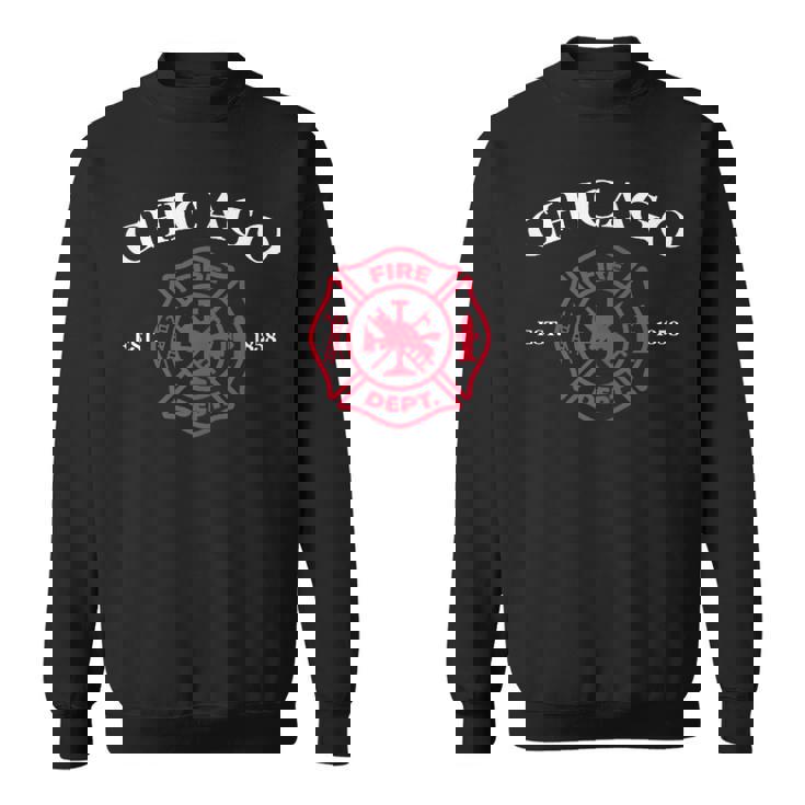 Chicago Illinois Fire Rescue Department Firefighter Fireman Sweatshirt