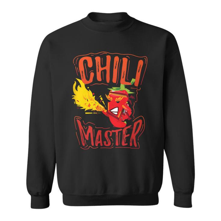 Chili Master Food Contest Cook Off Red Pepper Sweatshirt