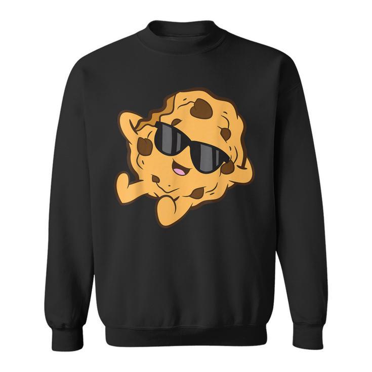 Chocolate Chip Cookie Relaxing Kawaii Cookie Sweatshirt