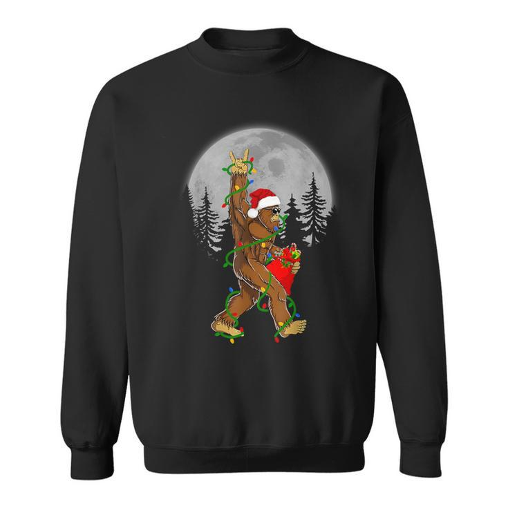 Christmas Sasquatch Rock Roll Carrying Bag Bigfoot Sweatshirt
