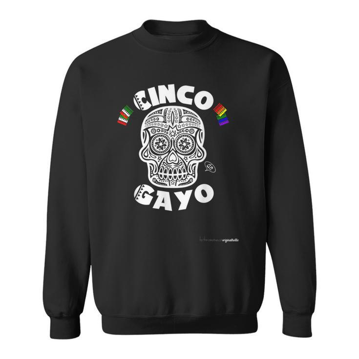 Cinco De Gayo Mayo Gay Pride Lgbt Skull Party Lesbian Sweatshirt