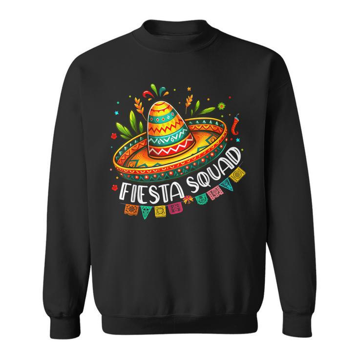 Cinco De Mayo 2024 Fiesta Squad Mexican Party Sombrero Hat Sweatshirt
