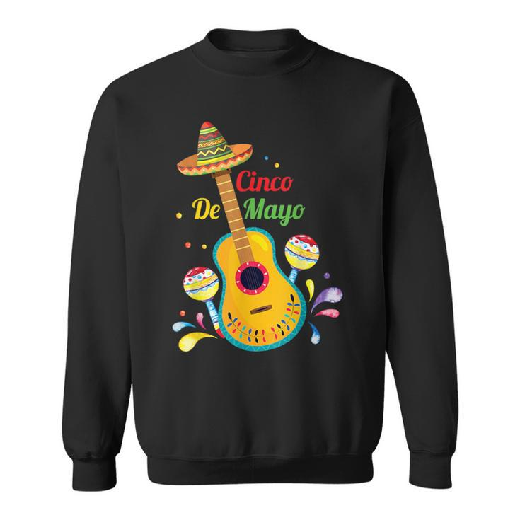 Cinco De Mayo Drinko De Mayo Music Guitar Lover Sweatshirt