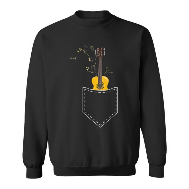 Cinco De Mayo Guitar In Pocket Music Mexican Fiesta Sweatshirt