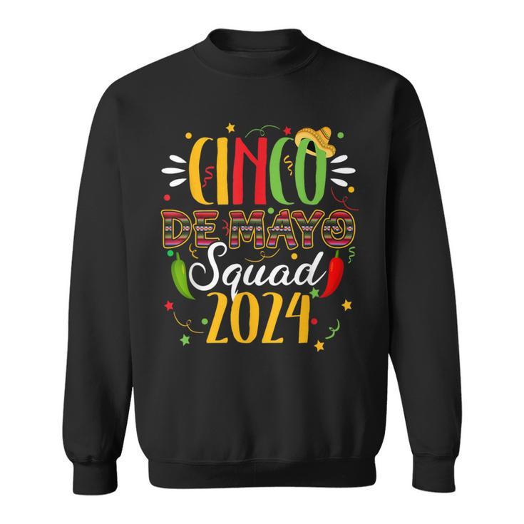 Cinco De Mayo Squad 2024 Family Matching Mexican Party Sweatshirt