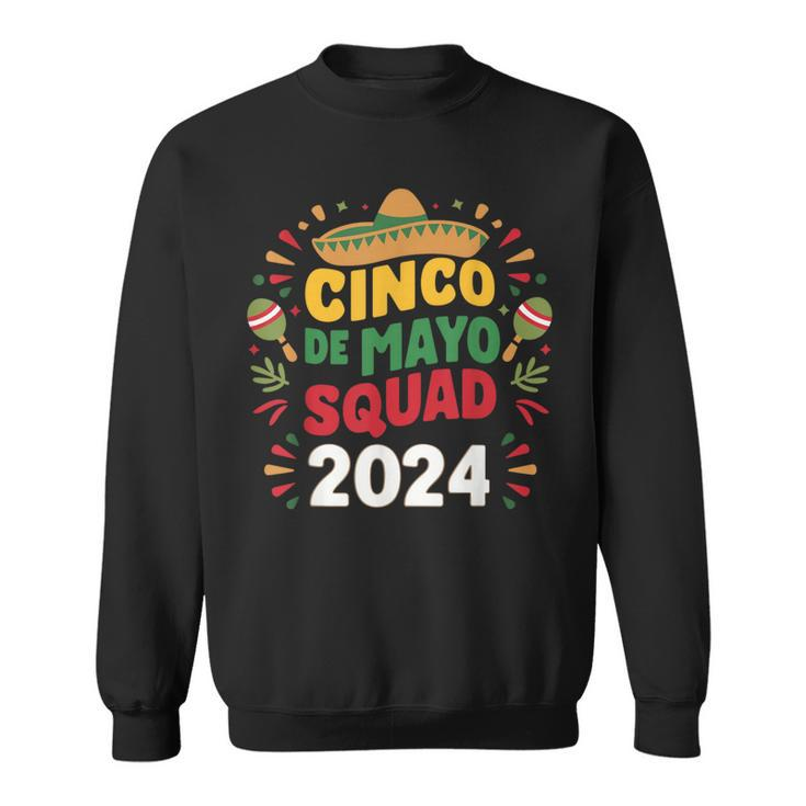 Cinco De Mayo Squad 2024 Fiesta Day Family Matching Costume Sweatshirt