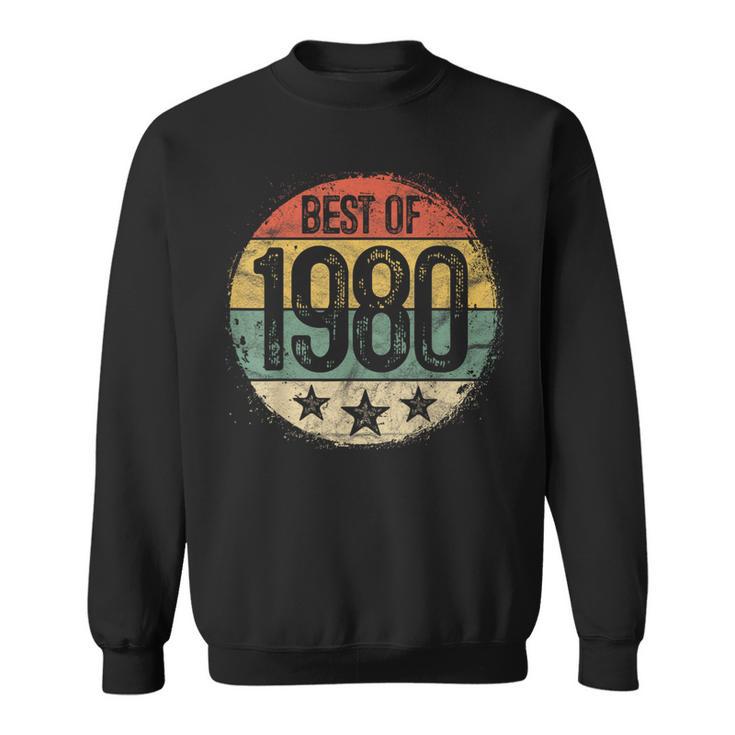 Circular Vintage Best Of 1980 44 Year Old 44Th Birthday Sweatshirt