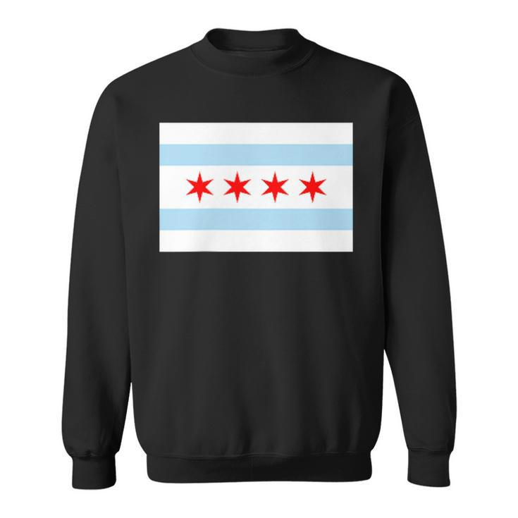 City Of Chicago Illinois Flag Windy City Sweatshirt