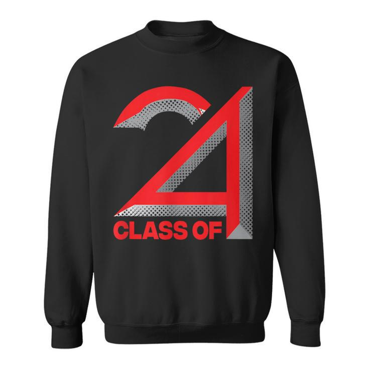 Class Of 2024 Graduation Senior High School College Sweatshirt