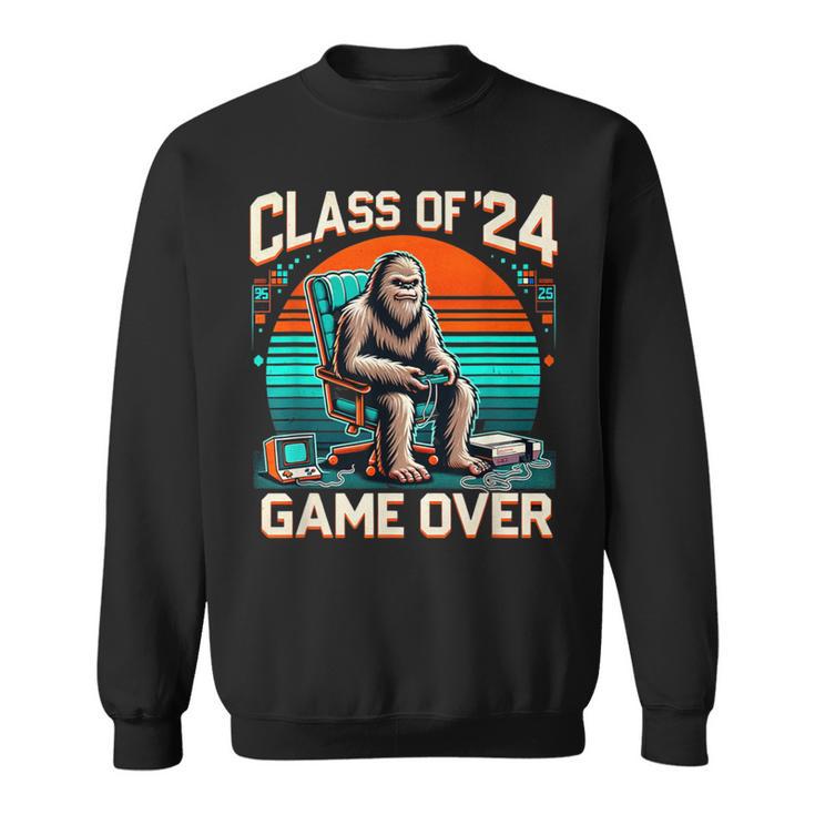 Class Of 2024 Graduation Seniors 24 Gamer Game Over Sweatshirt