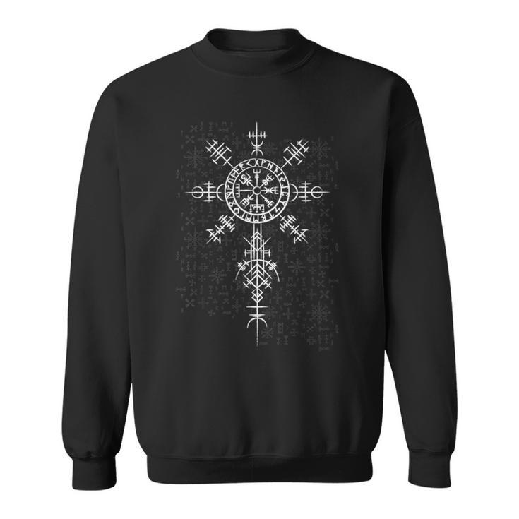Classic Nordic Celtic Symbol Viking Compass Vegvisir Sweatshirt