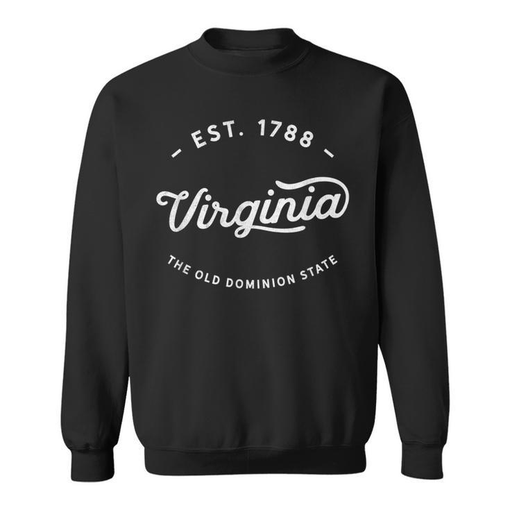 Classic Retro Vintage Virginia Usa Throwback 1788 Sweatshirt