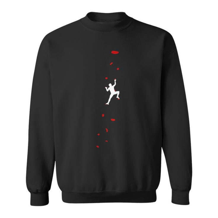 Climbing And Bouldering In The Climbing Gym Sweatshirt