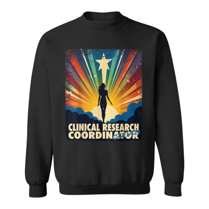 Clinical Research Coordinator Female Hero Job Women Sweatshirt