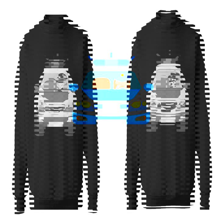 Coche De Policía Con Policía Coche Policíaehículo Niños Niños Camisa de entrenamiento