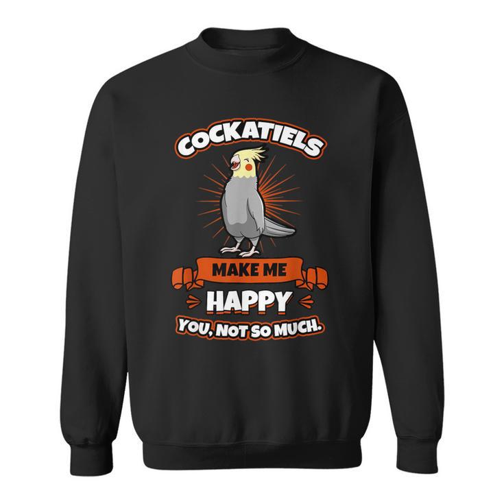 Cockatiel Cockatoo Lutino Weiro Bird Parrot Quarrion Tiel Sweatshirt