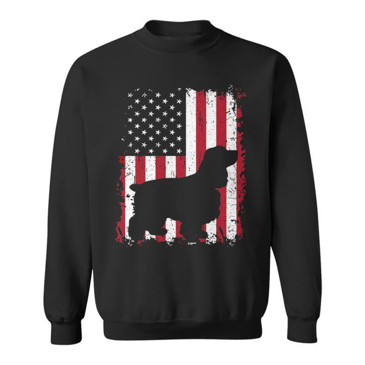 Cocker Spaniel 4Th Of July Patriotic American Usa Flag Sweatshirt